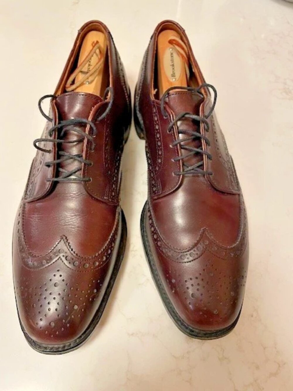 ALLEN EDMONDS Ashland Walnut Brown Derby, size 10